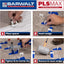 Sistema nivelación azulejos 1/8" bases y clips 3PLSMAX1000