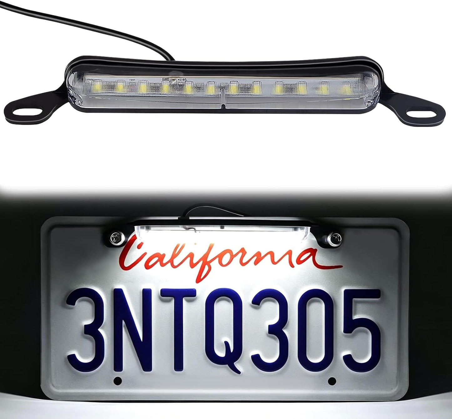 Luz matrícula LED 12V para coche remolque UTV ATV