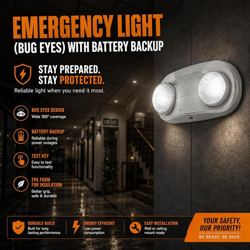 Luz emergencia LED pack 6