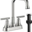 Grifo baño 4" 3 orificios níquel cepillado sin plomo