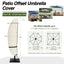 Funda sombrilla patio impermeable 7.5-11.5pulg beige