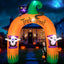 Arco inflable Halloween con luces LED 3m fantasma gato negro
