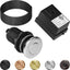 Kit interruptor aire basura fregadero acero inox negro