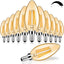 12 Pzas Bombillas LED E12 Regulables 2200K