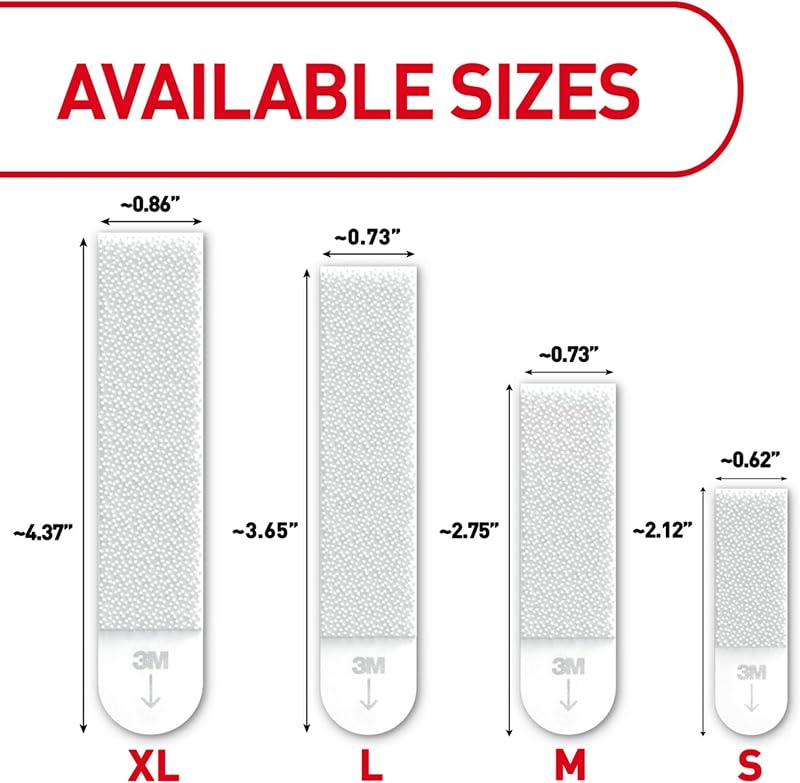 20 Pzas Tiras Adhesivas para Cuadros 15lb Sin Daños