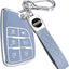 Estuche TPU suave para llavero Chevy 6 botones azul