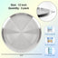 Set 3 bandejas pizza 12pulg acero inox antiadherente