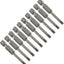 10 Pzas Puntas Destornillador Magnéticas SL4 1/4pulg