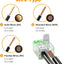 Tuercas eléctricas palanca 2 puertos 12-24 AWG transparente set 10