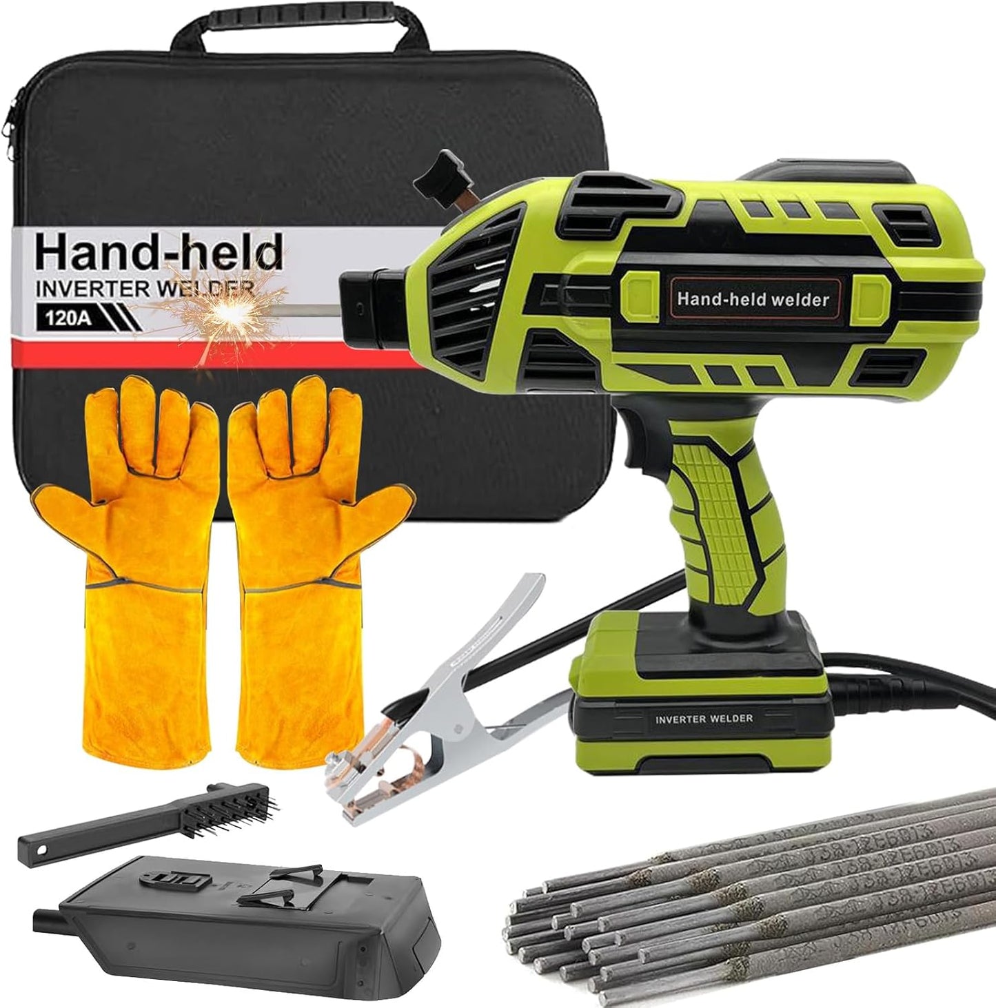 Máquina soldadura portátil IGBT 110v 6 ajustes corriente