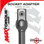 Adaptador enchufe cuadrado 1/4 a 3/8 pulg 2ft