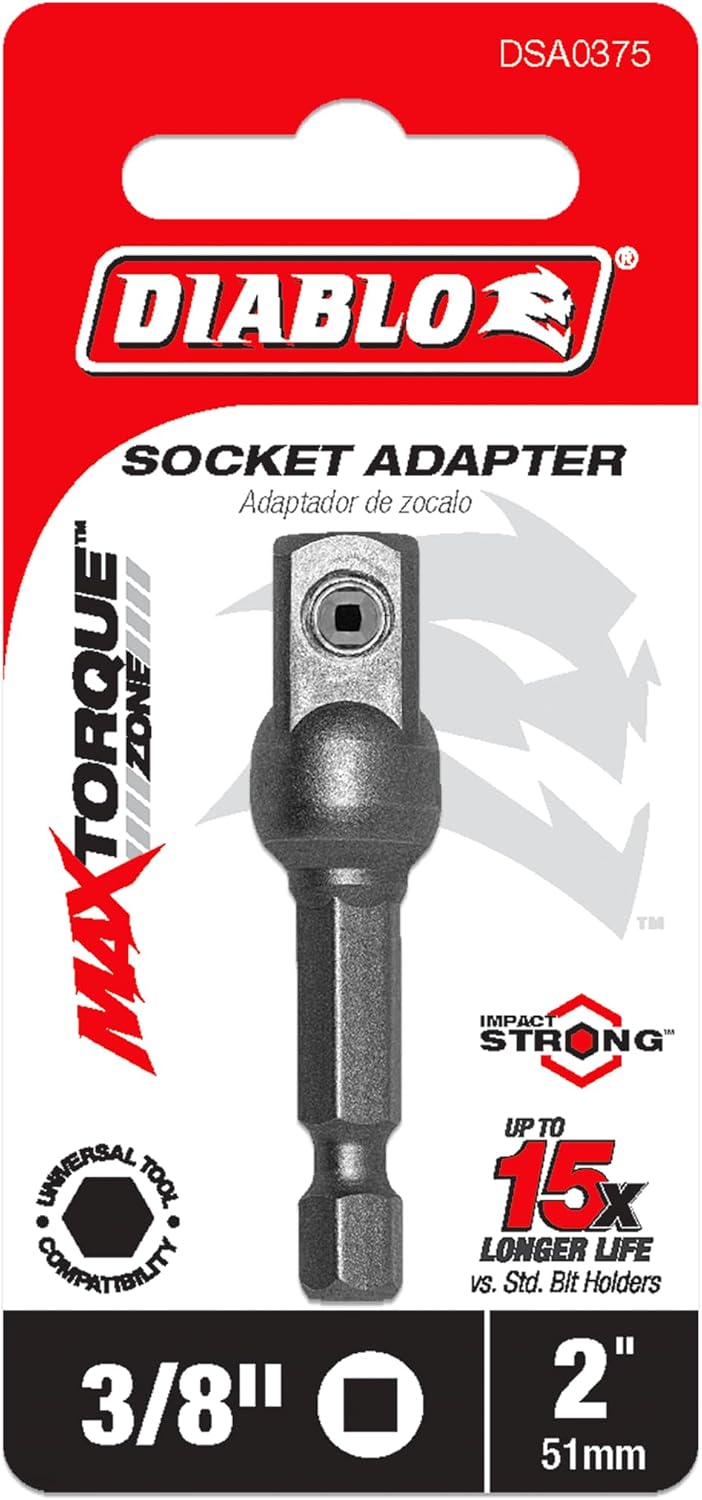 Adaptador enchufe cuadrado 1/4 a 3/8 pulg 2ft