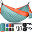 Hamaca portátil nailon para campamento individual doble naranja
