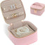 Estuche joyas cuero PU 4 pzas rosa lago