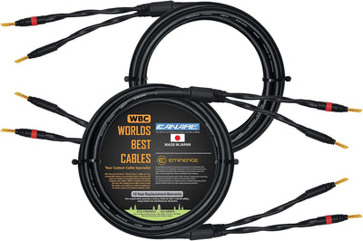 Cables altavoz HiFi Star-Quad 6ft con conectores banana