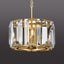 Candelabro cristal dorado colgante dormitorio comedor