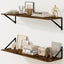 Estantes flotantes 36x8" set 2 soportes metal