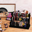 Soporte pulseras 3 niveles terciopelo negro organizador joyas