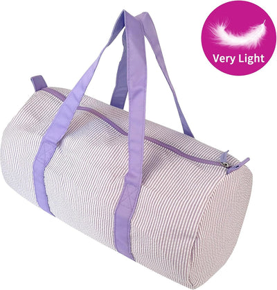 Bolsa viaje niños Seersucker ligera espaciosa Púrpura