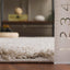 Alfombra redonda felpa 1.2" crema/beige sala dormitorio