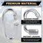 Cadena mosquetón ovalada acero inox M8 4 Pzas