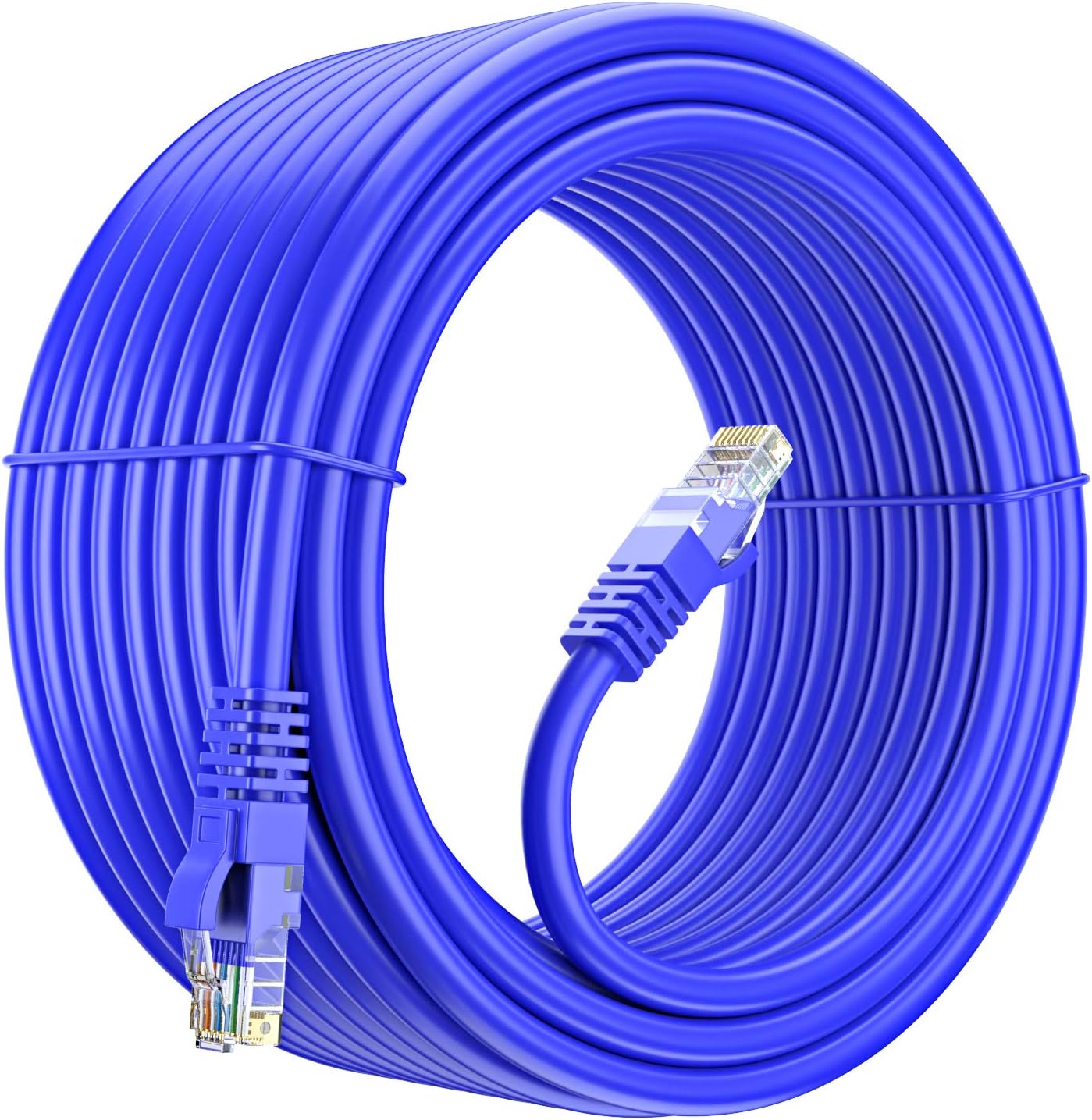 Cable Ethernet Cat6 50ft UTP cobre puro azul