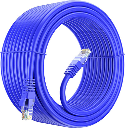 Cable Ethernet Cat6 50ft UTP cobre puro azul