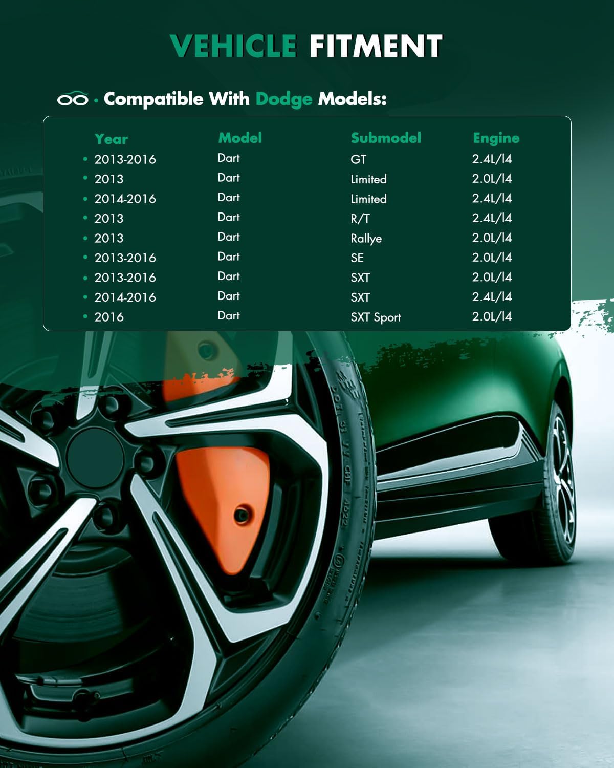 Eje transmisión delantero izq comp Dodge Dart 2.0L 2.4L