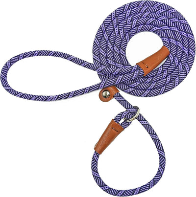 Correa antideslizante perros 1/4pulg x5ft morado
