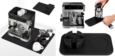 Alfombrilla de silicona para café compatible con Ninja Luxe ES601/ES701 y máquinas expreso caseras