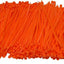 Cable alambre autoblocante 1000pzas 4pulg nylon naranja