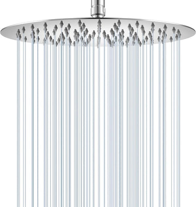Cabezal regadera lluvia 30cm cromado acero inox