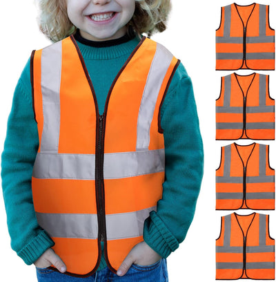 Chaleco seguridad niños reflectante 4 pzas