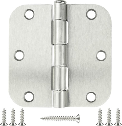 Bisagra puerta 3.5x3.5 pulg satinado/níquel cepillado set 18