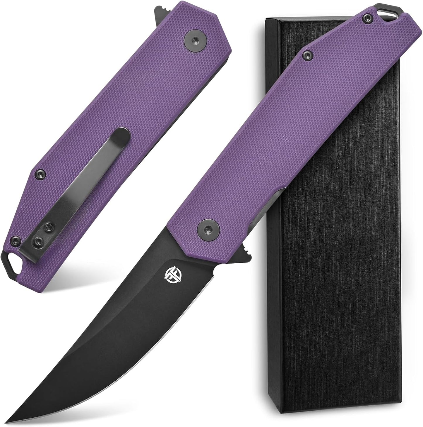 Cuchillo plegable acero Aus-8 G10 para EDC al aire libre