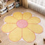 Alfombra redonda floral antiderrap sala dormitorio