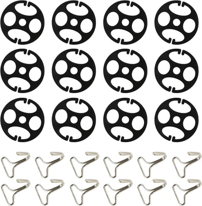 24 Fundas Asiento Auto Gancho Metal Placa Ciruela