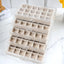 Joyero acrílico 5 cajones 90 compartimentos terciopelo beige