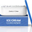 Recipiente helado 2qt reutiliz. con tapa silicona