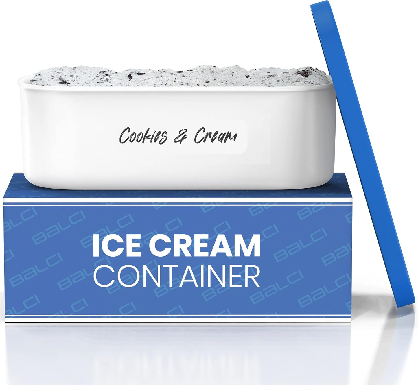 Recipiente helado 2qt reutiliz. con tapa silicona