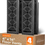 Cubiertas ventilación piso acero resistente 4x14 pack 4