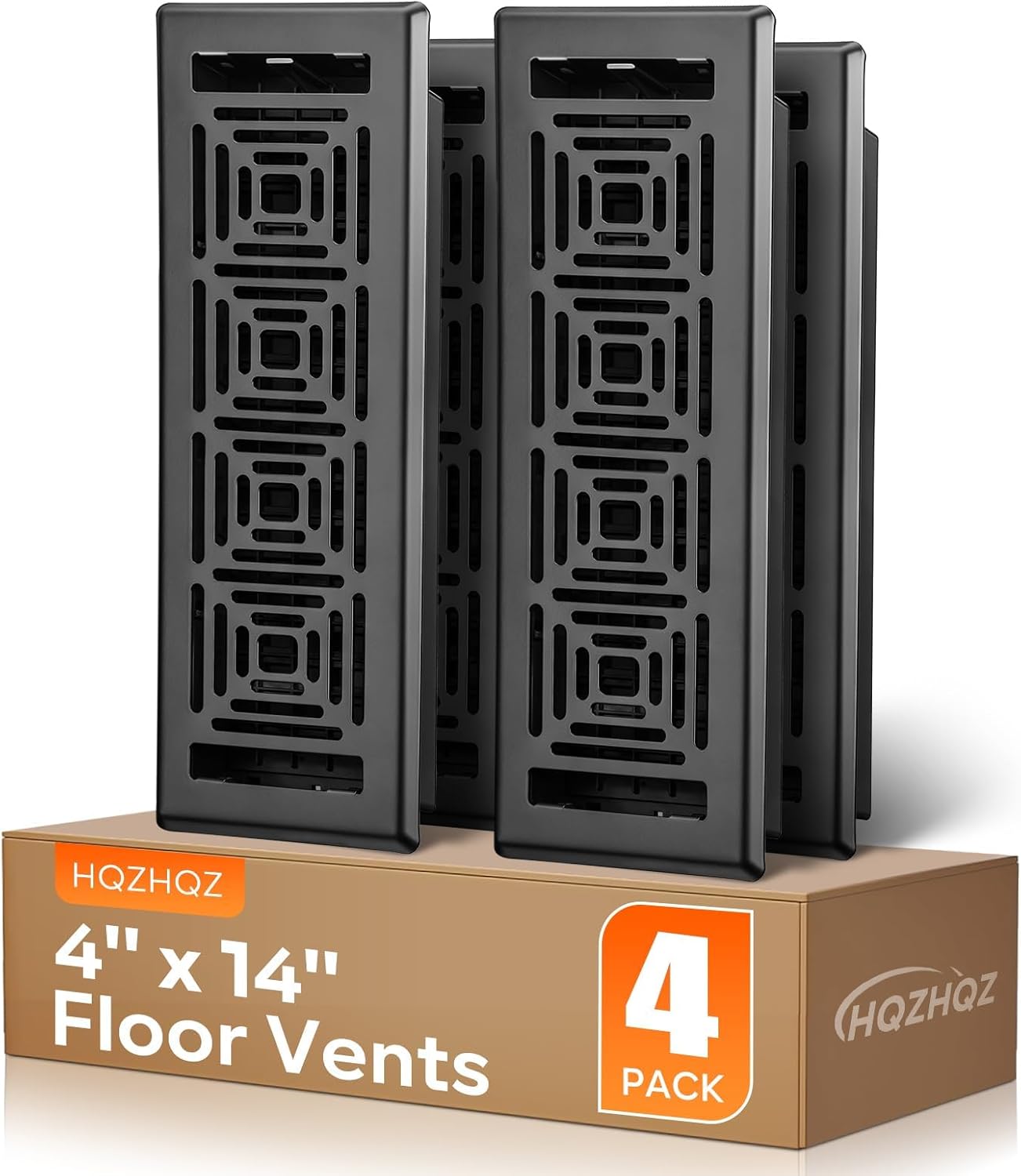 Cubiertas ventilación piso acero resistente 4x14 pack 4