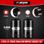 Pack 2 Dados Impacto 1/4pulg Acero CR-MO Fosfato Negro