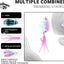 Kit 10 cucharas metal y señuelos plástico pesca