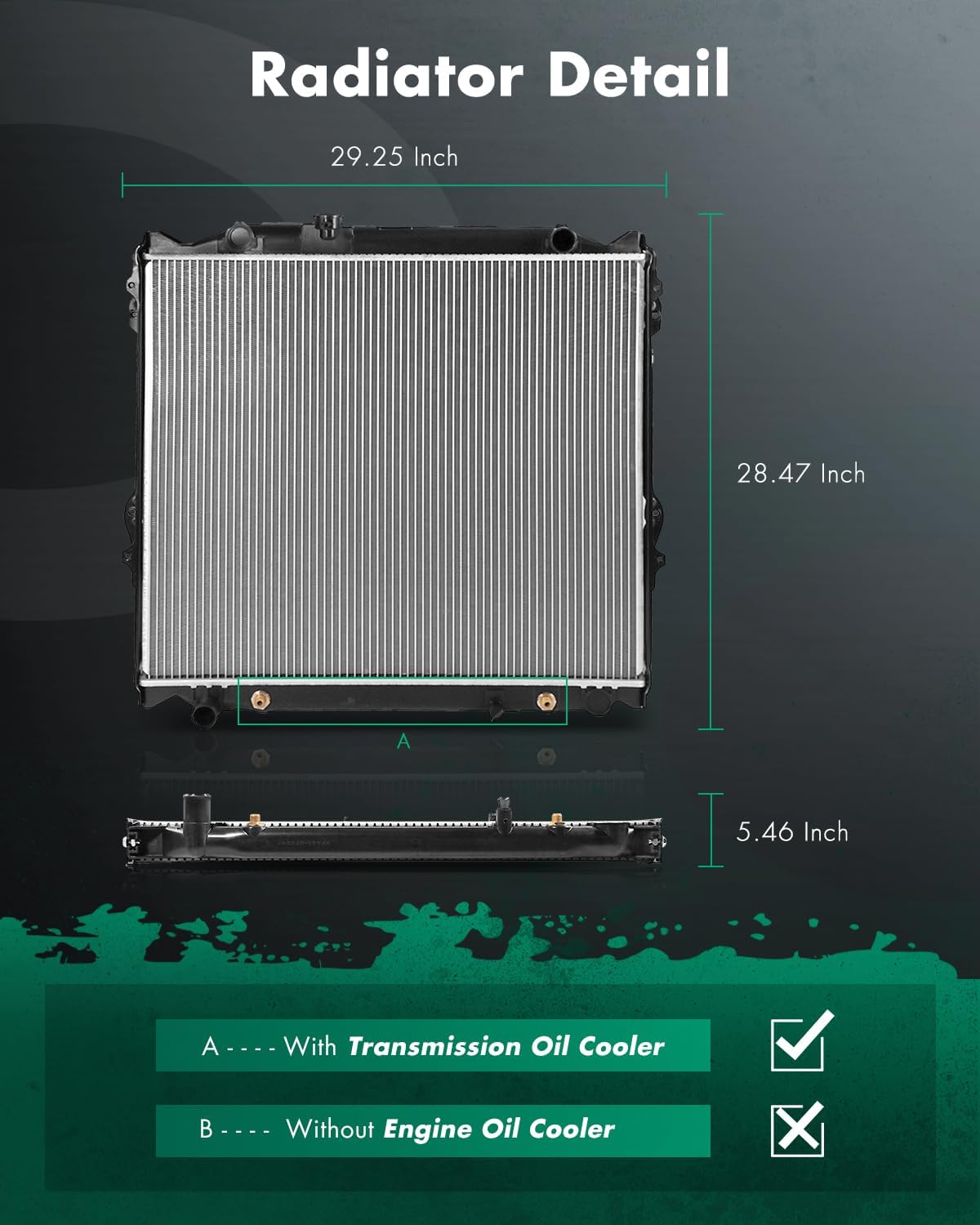 Conjunto radiador refrigerante motor Toyota 4Runner 96-02