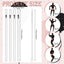 8 Popotes Vidrio Reutilizables Fiesta Nupcial con Cepillos