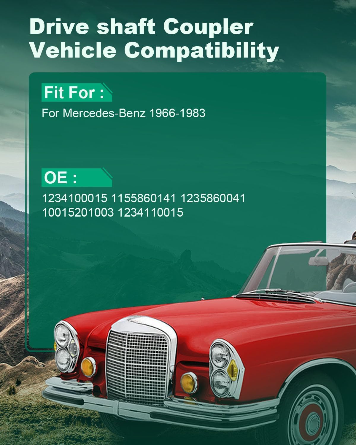 Acoplador eje transmisión flex comp Mercedes-Benz 66-83