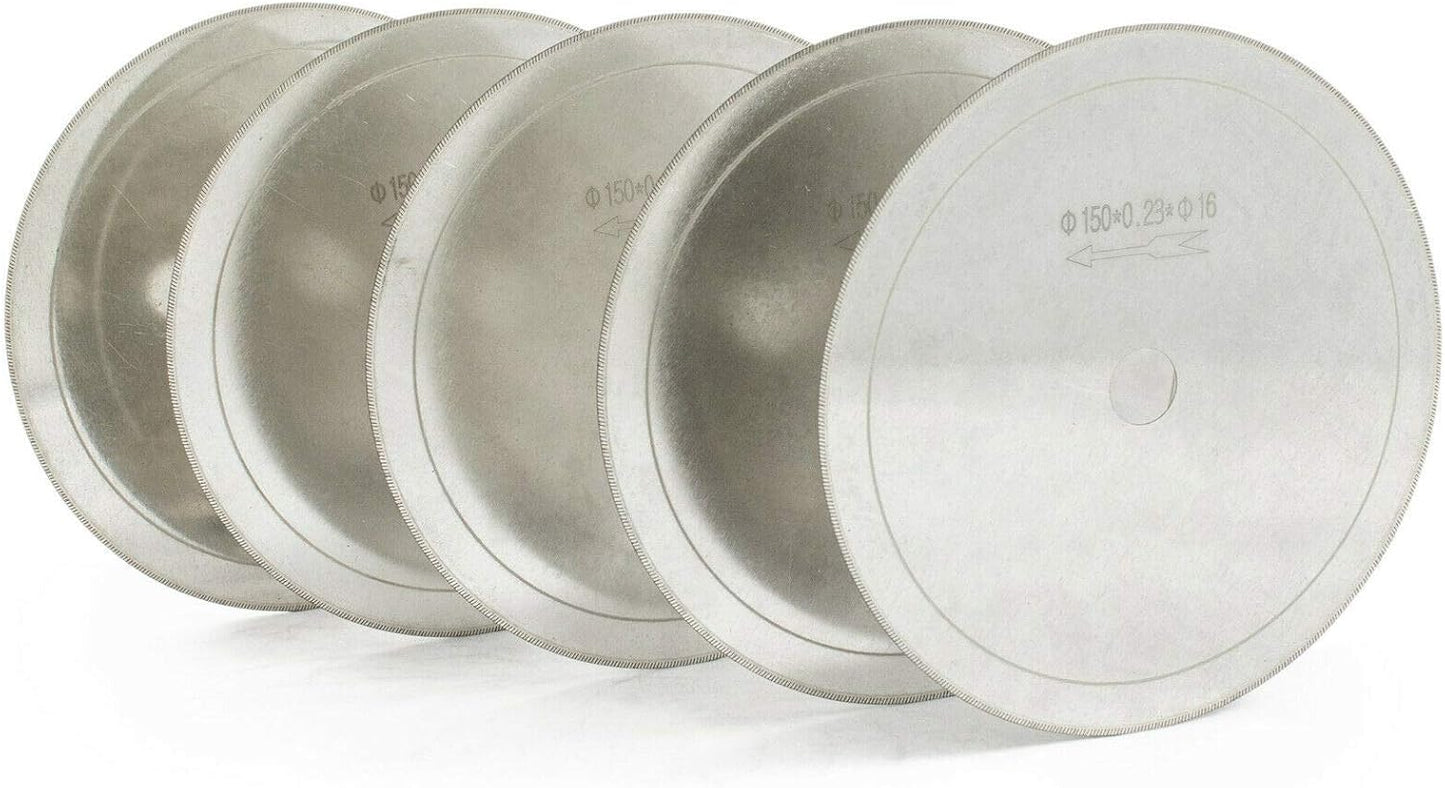 Agujero eje hoja diamante 6pulg 5/8pulg para piedras joyería