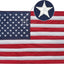 Bandera EE.UU. 12x18pulg para barco duradera con ojales latón