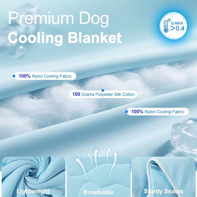 Manta refrescante para perros y humanos verano lavable ligera